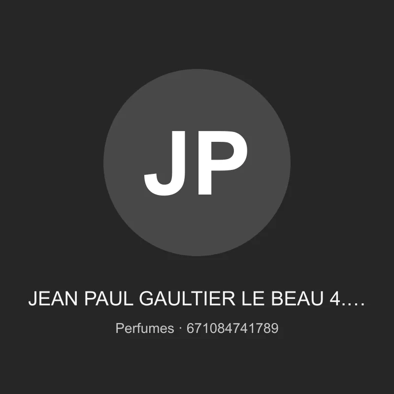 JEAN PAUL GAULTIER LE BEAU 4.2 OZ EDT
