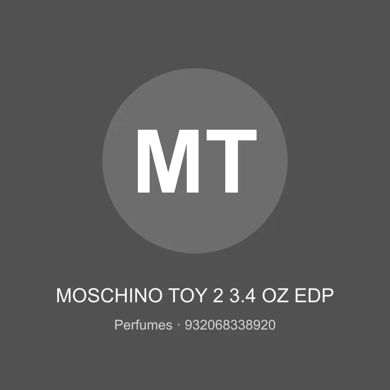 MOSCHINO TOY 2 3.4 OZ EDP