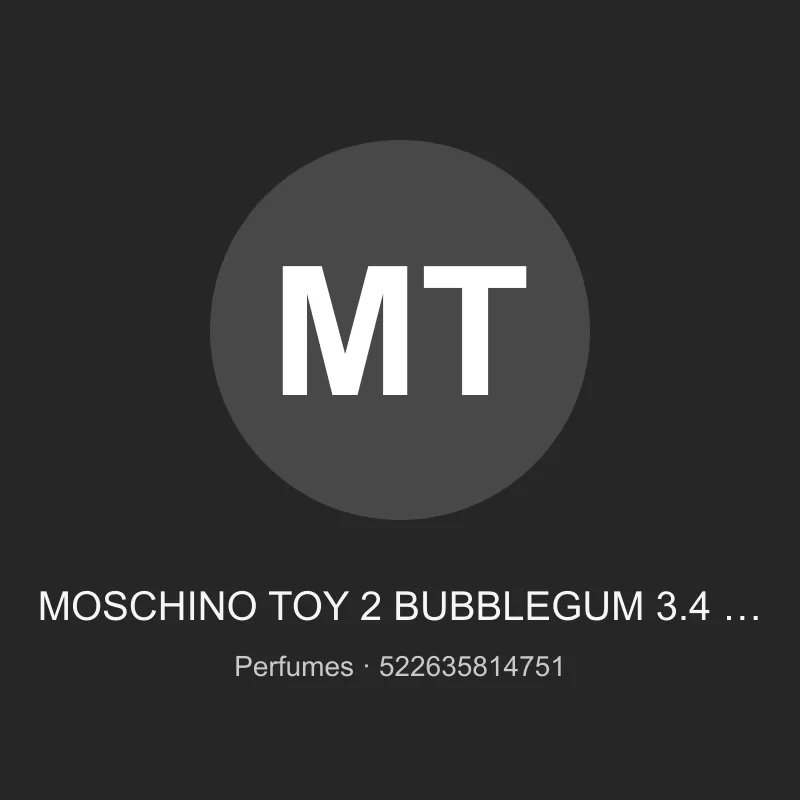 MOSCHINO TOY 2 BUBBLEGUM 3.4 OZ EDT