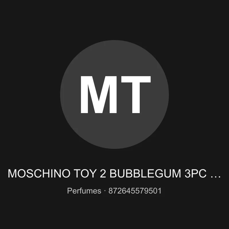 MOSCHINO TOY 2 BUBBLEGUM 3PC 3.4 OZ EDT
